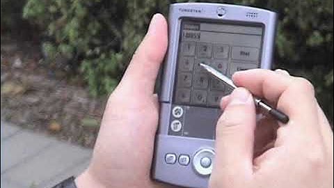 Palm Tungsten T with bluetooth Sony Ericsson R520m (Video from april 2007 hosted on palm.com)