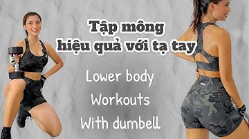 TẬP MÔNG TẠI NHÀ VỚI TẠ DUMBELL/GLUTE WORKOUTS AT HOME WITH DUMBELL / OLY FIT