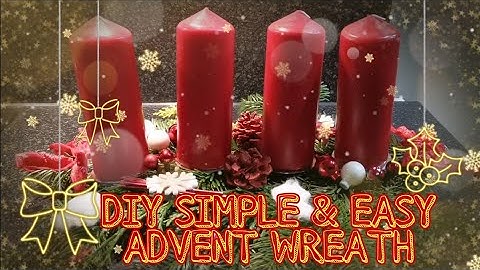 MY DIY SIMPLE & EASY ADVENT WREATH