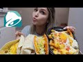 Taco Bell NEW steak white hot ranch fires and burrito Mukbang!