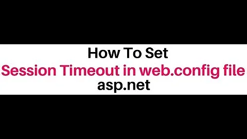 how to set session timeout using inproc mode in asp net web config