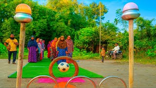 Football Short, Two Obstacles, Prize Guaranteed If The Tower Falls