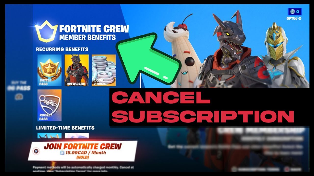 How to cancel Fortnite crew - instructions for PS5, PS4, Xbox, PC