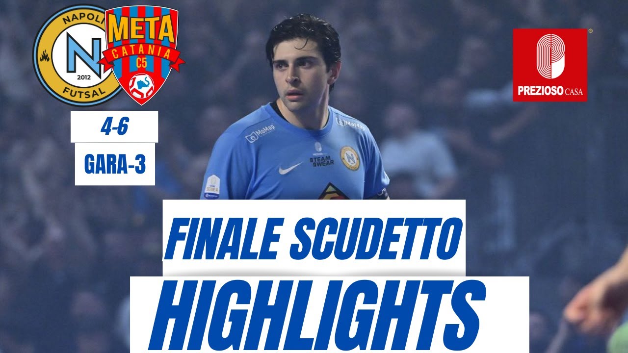 HIGHLIGHTS PREZIOSO CASA NAPOLI META CATANIA: lo scudetto vola in SICILIA, grazie lo stesso ragazzi💙