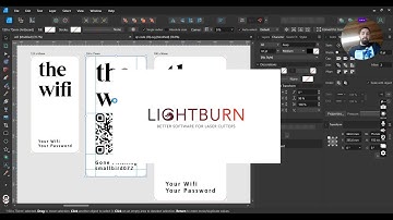 WiFi QR Codes - SVG Export from Affinity Designer to LightBurn Walkthrough for 80W CO2 Laser