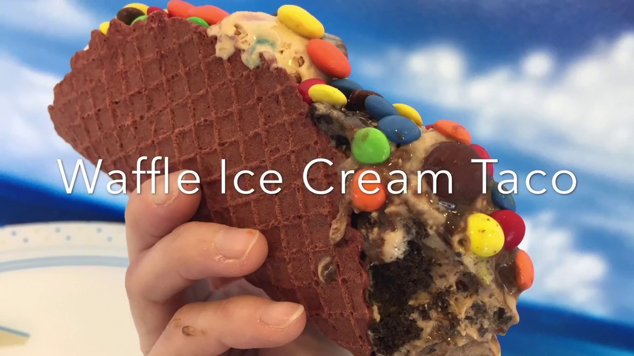 Making CC's Waffle Ice Cream Taco YouTube