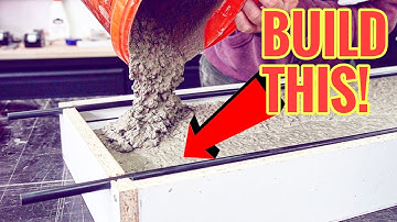How to build concrete wall copings yourself and save a lot of money!