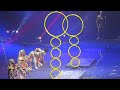 Circus. Performance. Acrobats in yellow. Super!!!