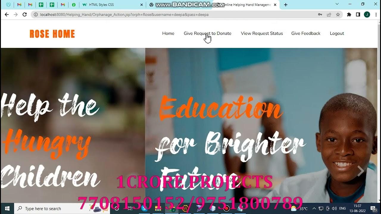 Orphanage management system - YouTube