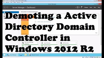 Demoting a Active Directory Domain Controller in Windows 2012 R2