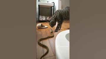 Shocking! Once again, Snake face to face with cat, who win?
