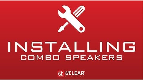 How to install UCLEAR Speaker/Microphone Combinations