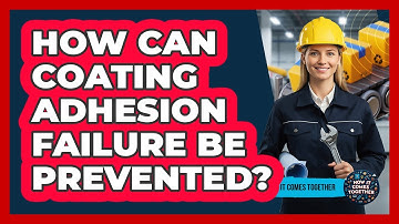 How Can Coating Adhesion Failure Be Prevented? - How It Comes Together