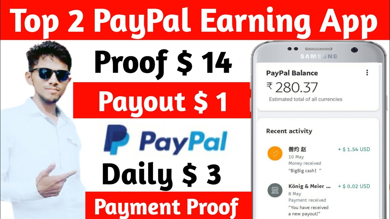 Top 2 PayPal Cash Earning Apps With Proof 2022 | PayPal Games for Money | Earn PayPal Money App 2022