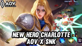 AOV : NEW HERO CHARLOTTE GAMEPLAY | AOV X SNK - ARENA OF VALOR LIÊNQUÂNMOBILE ROV screenshot 4