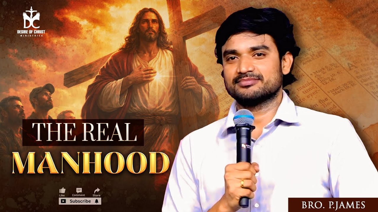 The Real MANHOOD || BRO. P.JAMES || @DesireOfChrist Ministries 
