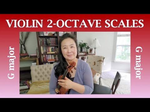 G Major Scale 2 Octaves - Violin Tutorial Play Along UPDATED - YouTube