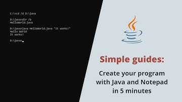 Create your first Hello World Java program in Notepad on Windows | Simple guide