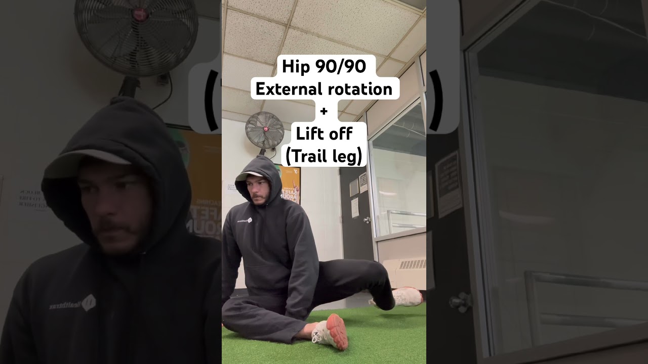 Hip 90/90 External rotation + Lift off (Trail leg)
