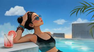 Rooftop Pool Escape ☀️ Soft Lofi Hip Hop Music for Stress Relief & Calm Afternoons screenshot 3