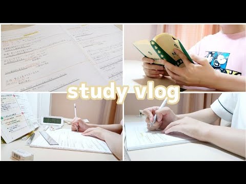 【vlog】塾なし受験生の夏休みルーティン✍🏻🌦️　study vlog