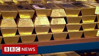 Rare look inside Bank of England's gold vaults - BBC News