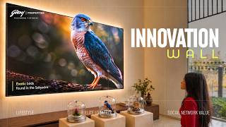 Godrej Varanya's Immersive Innovation Wall | Interactive Material Library Kinetic Wall | Ink In Caps