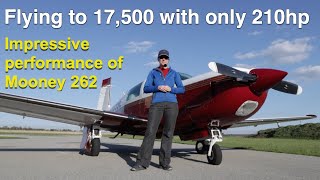 Flying to 17,500 feet to test superb performance of this Mooney 262