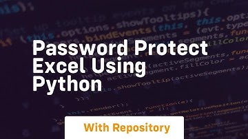 Password protect excel using python