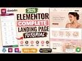Elementor Tutorial for Beginners 2026 | Design a Luxury Landing Page Step by Step | Elementor