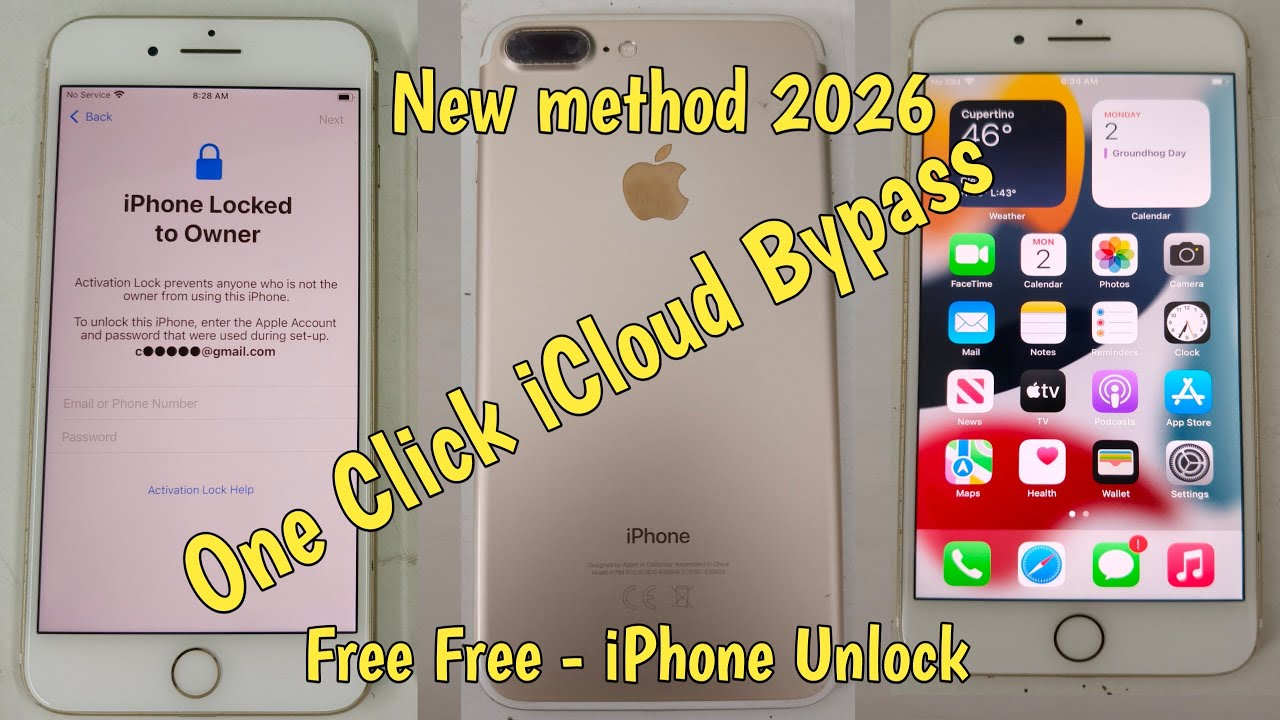How to Unlock iCloud iPhone 7/ 7 Plus | iOS 16.7.2 iCloud Bypass