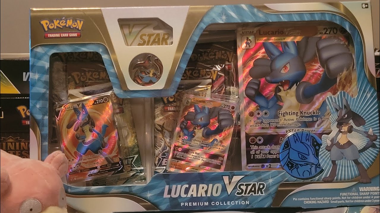Lucario VStar premium collection box opening video! - YouTube