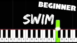 BTS (방탄소년단) - SWIM - BEGINNER Piano Tutorial