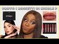 Provo i rossetti di nicole pallado  after sx kit su swatch pelle scura