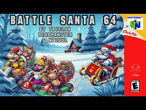 Battle Santa 64 - Hack of Mario Kart 64 [N64]