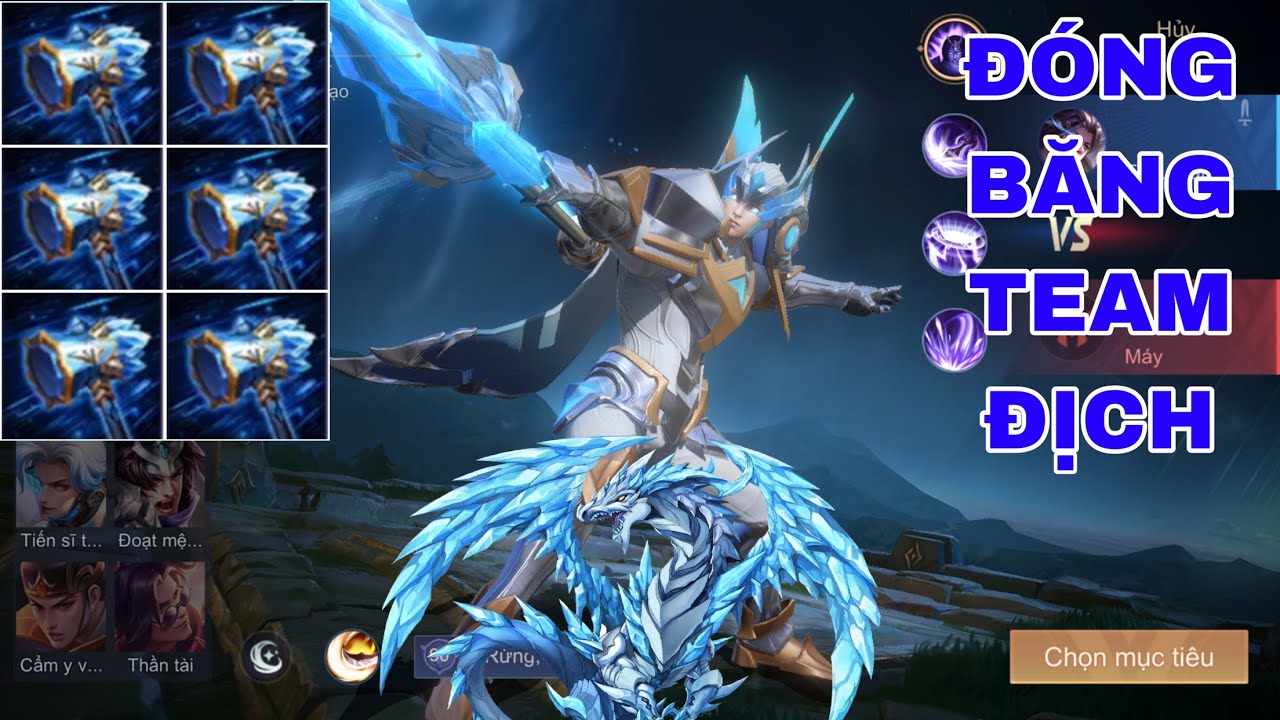 LIÊN QUÂN : Chính Thức Hóa Rồng Khi Triệu Vân Lên Full Chùy Băng - Đóng Băng Team Địch