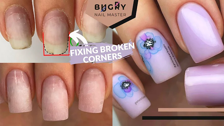 RESTORING MY NAILS' BROKEN CORNERS W/ POLYGEL + WA...