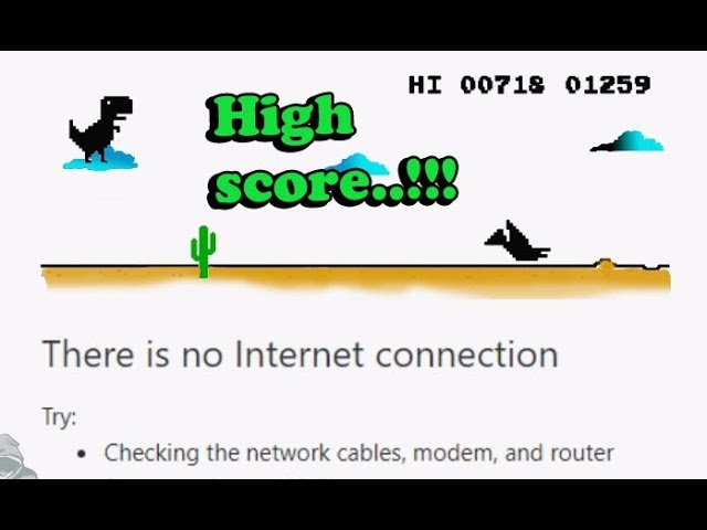 Chrome's Offline Dinosaur Running Game, by Intern-City, Intern-City