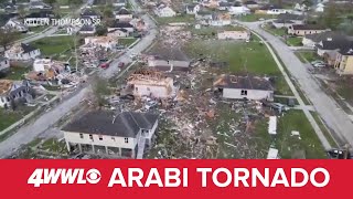 Incredible drone video shows tornado's path, aftermath