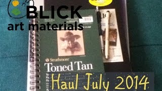 Blick Art Haul July 2014 @xxmimixx2