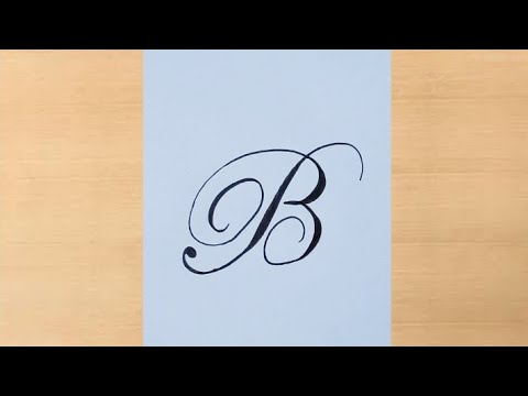 B letter tattoo drawing / Easy B letter drawing - YouTube