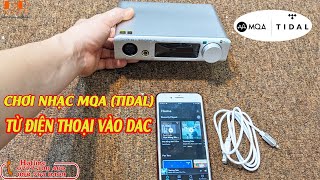 Hướng Dẫn \& Test Nhạc MQA Từ Điện Thoại Vào DAC bằng dây OTG