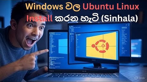 How To Install Ubuntu Linux on You Windows PC In Sinhala - Install Ubuntu 24.04.2 LTS | Black Tiger