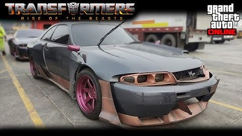 Transformers ROTB - 1995 Nissan Skyline GT-R R33 aka Nightbird (GTA Online Elegy Retro Custom)