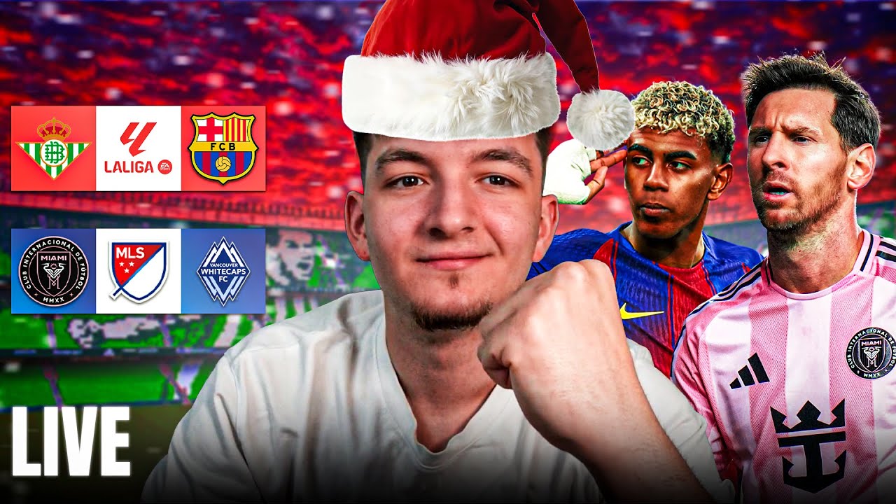 LIVE BETIS - BARCELONA & INTER MIAMI vs VANCOUVER | GAMING MARATHON EDITIA CARITABILA