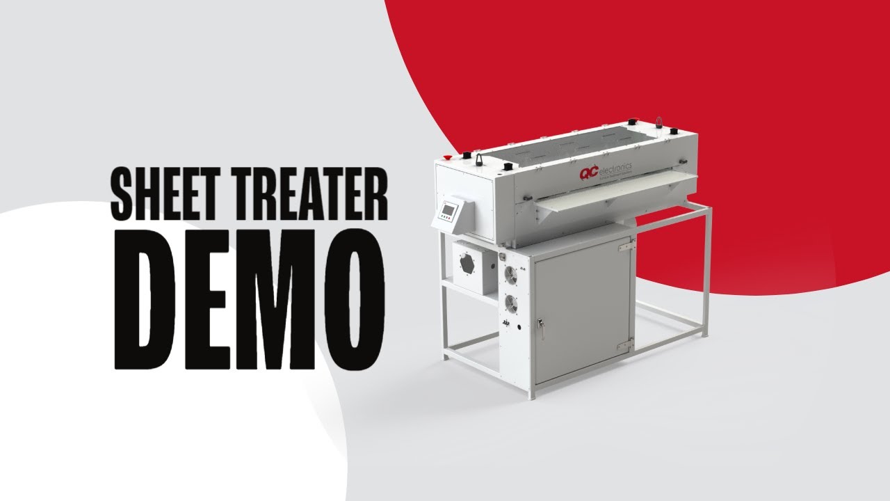 SHEETFED CORONA TREATER WITH ELECTRONIC AIR GAP ADJUSTMENT QC