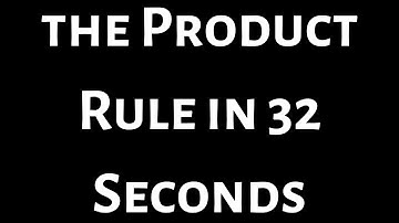 How to use the Product Rule for Derivatives Short Video