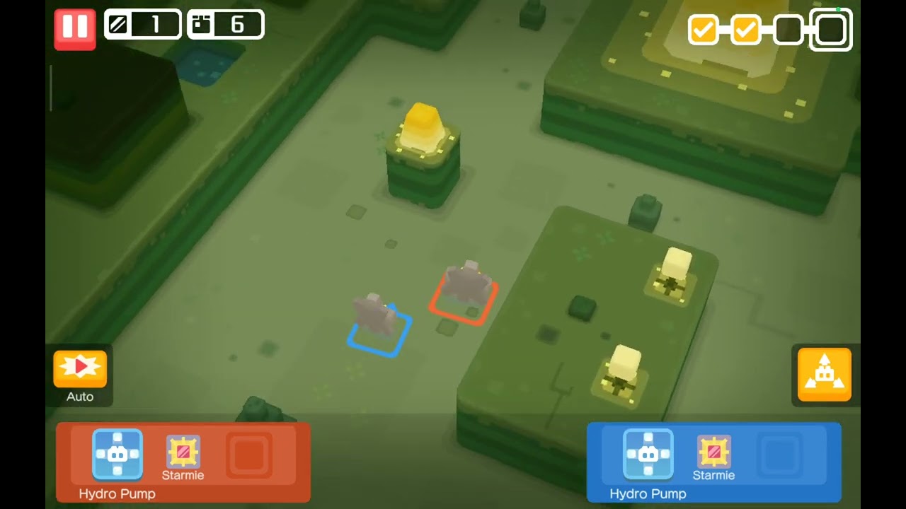 Only using two Pokémon to defeat boss Gengar (Pokémon Quest)