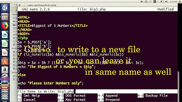 First PHP Program in  Ubuntu
