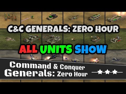 All Units Show | C&C Generals: Zero Hour - With Voices | HD